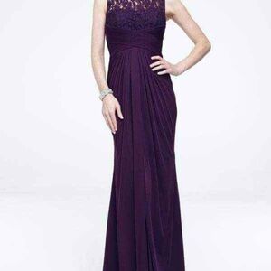 Plum colored David's Bridal Dress